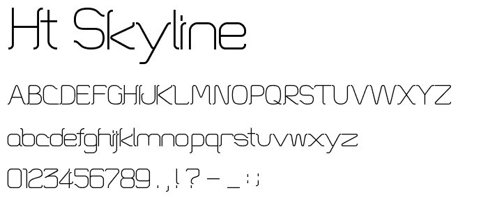 HT Skyline font